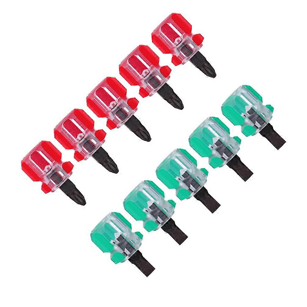 Hotfix Tool Sewing Machine Tool 12 Pieces Sewing Machine Screwdriver Mini Stubby Screwdriver Set Short Slotted Screwdriver for Machine