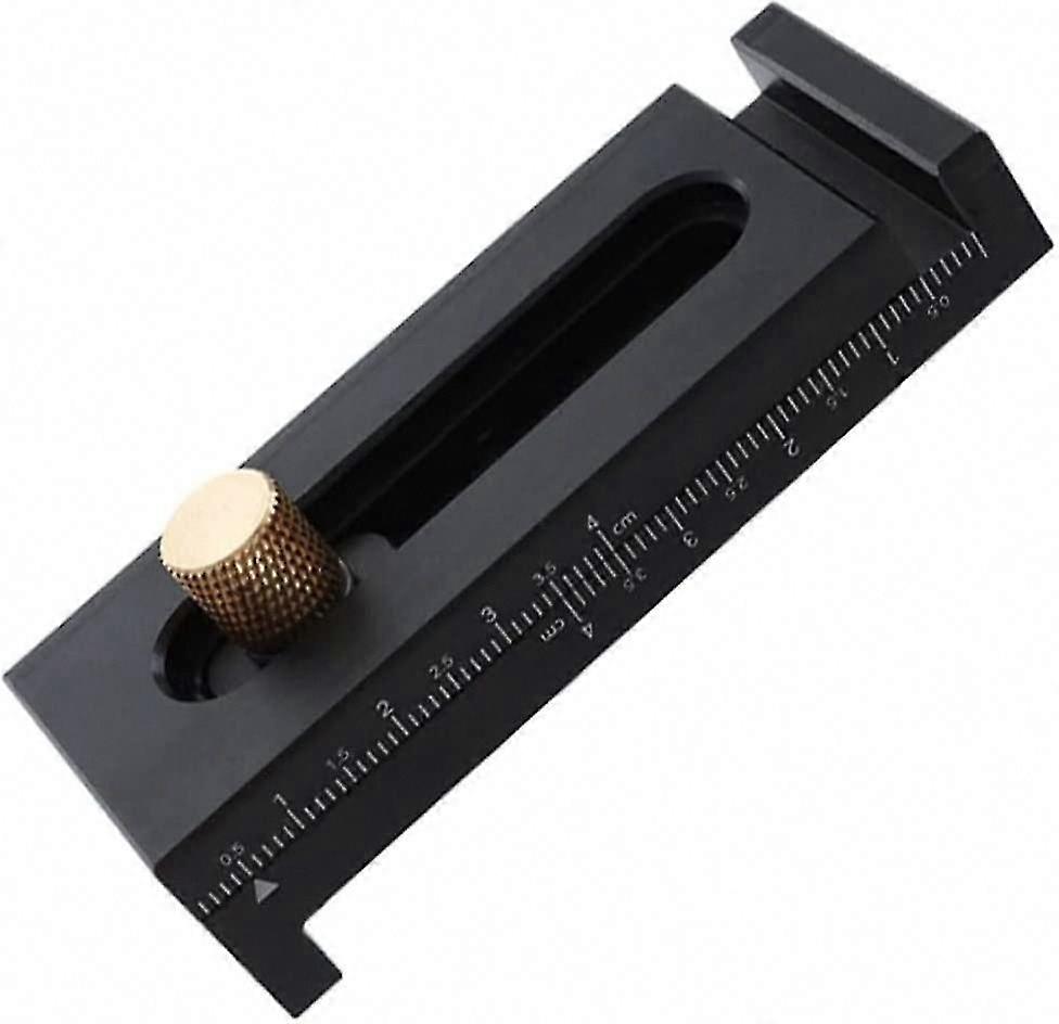 Woodworking Ruler, Alloy Depth Gauge for Carpentry, Adjustable Seam Seal Measuring Tool