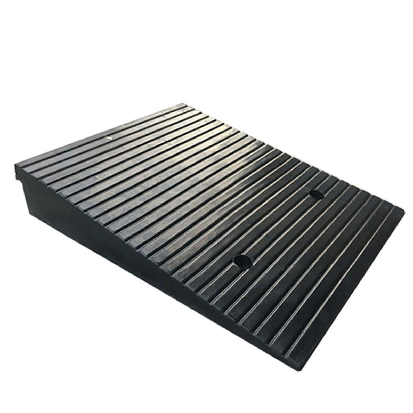 Bordsteinrampen Gummi für Rollstühle, 10cm Hoch, Auffahrrampe für Autos, Fahrräder, Motorräder, Gummirampe für Türschwellen