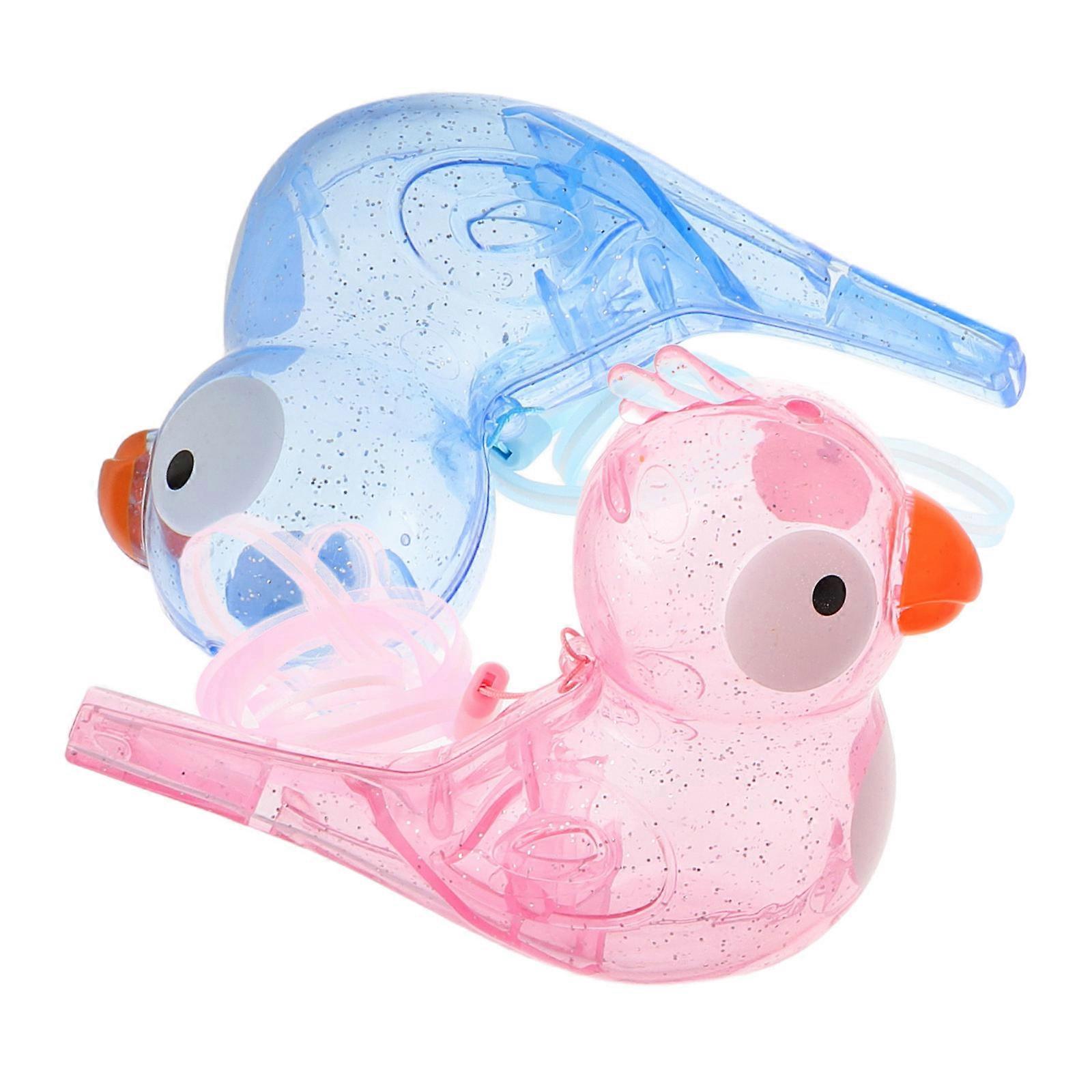 2Pcs Kids Bird Shaped Water Call Whistle Toys In Assorted Color Ideal For Travel Picnics And Outdoor Activities Music Enjoyment