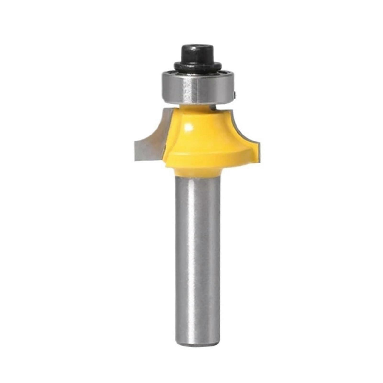 Router Bit 8mm Shank Corner Round Over With Bearing Tungsten Carbide Radius 4.76mm Woodworking Tool 1Pc 5Pcs