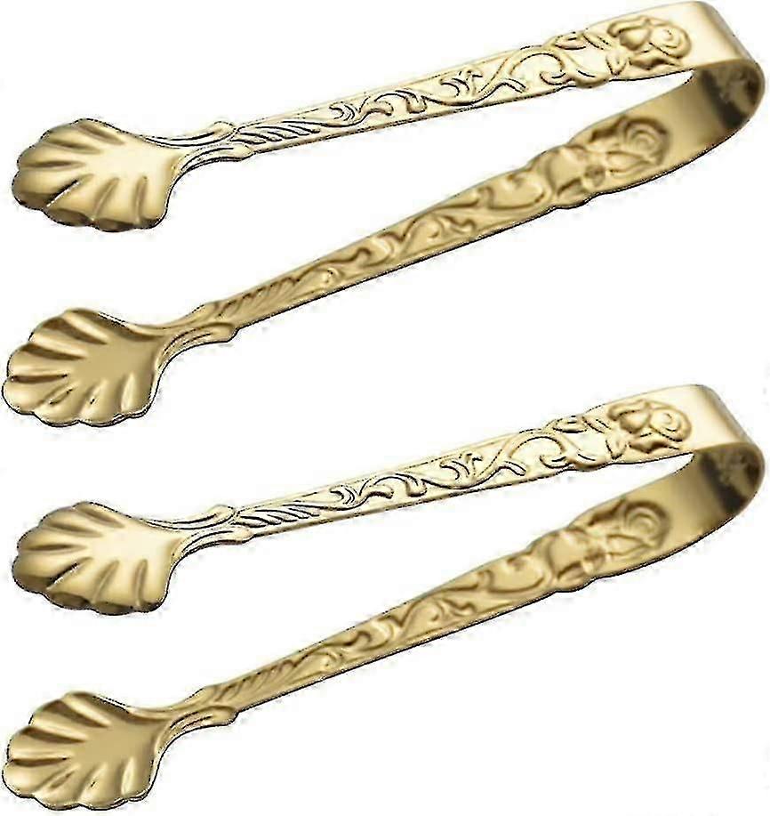 2 stk sukkertang rustfritt stål istang godteri bar tang isbit tang fest dekorasjongolden