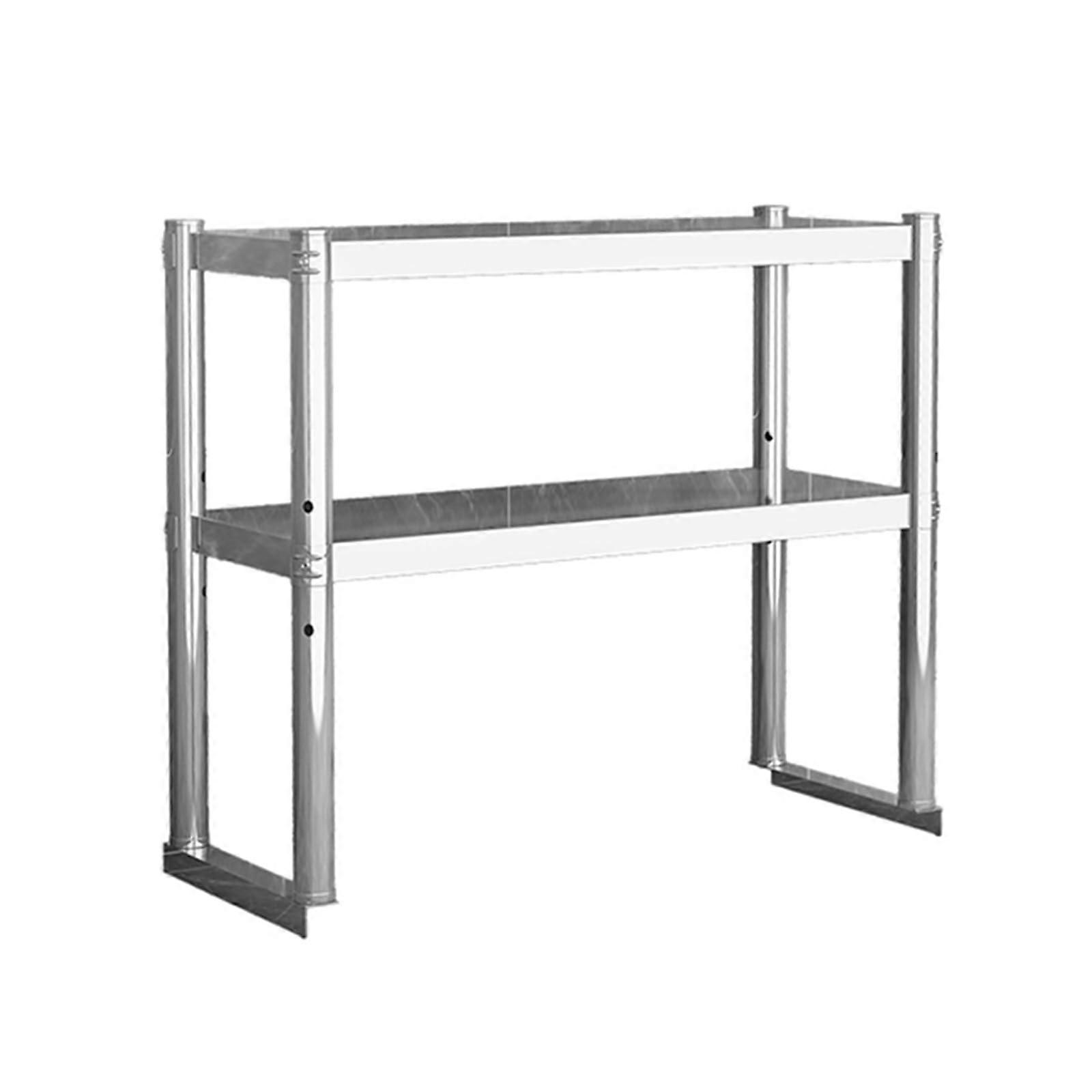 Stainless Steel Kitchen Shelf Work Table Board Spice Rack Storage (100x30cm)