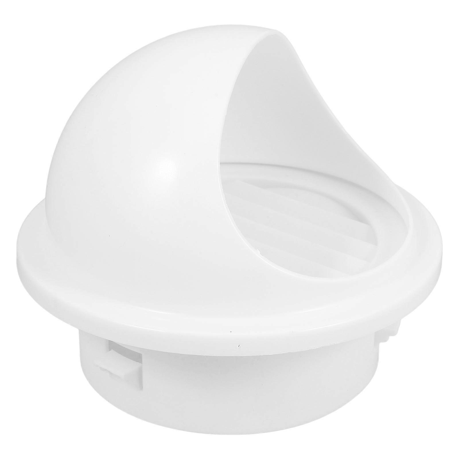 Plastic Ventilation Vent Cover with Reliable Performance for Harsh Weather Conditions White PVC 4.5 inches