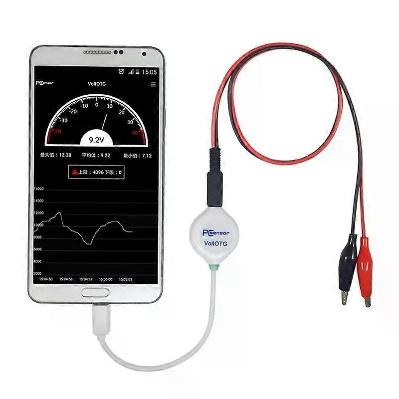 USB OTG Voltmeter Android Phone Voltage Tester-40 - 40V DC Data Save VoltOTG File