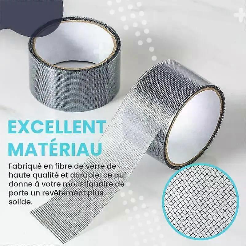 Mosquito Net Window Repair Tape Self-Adhesive Net Door Repair Patch Anti-Insect Mosquito Net Destruction, Holes to Repair