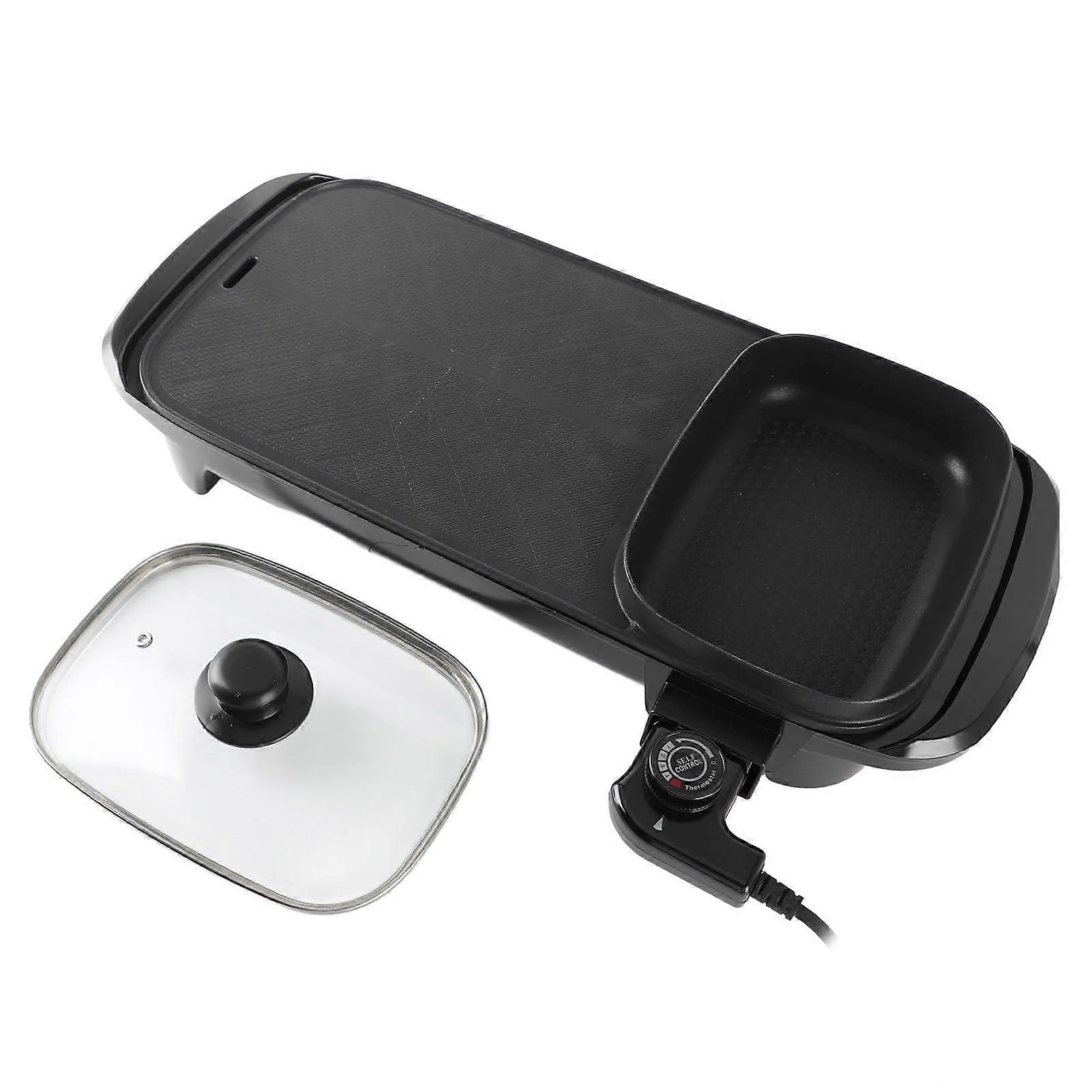 2 In 1 Electric Hot Pot With Safe Non-Stick Coating, Leak-Proof Design, Easy To Clean