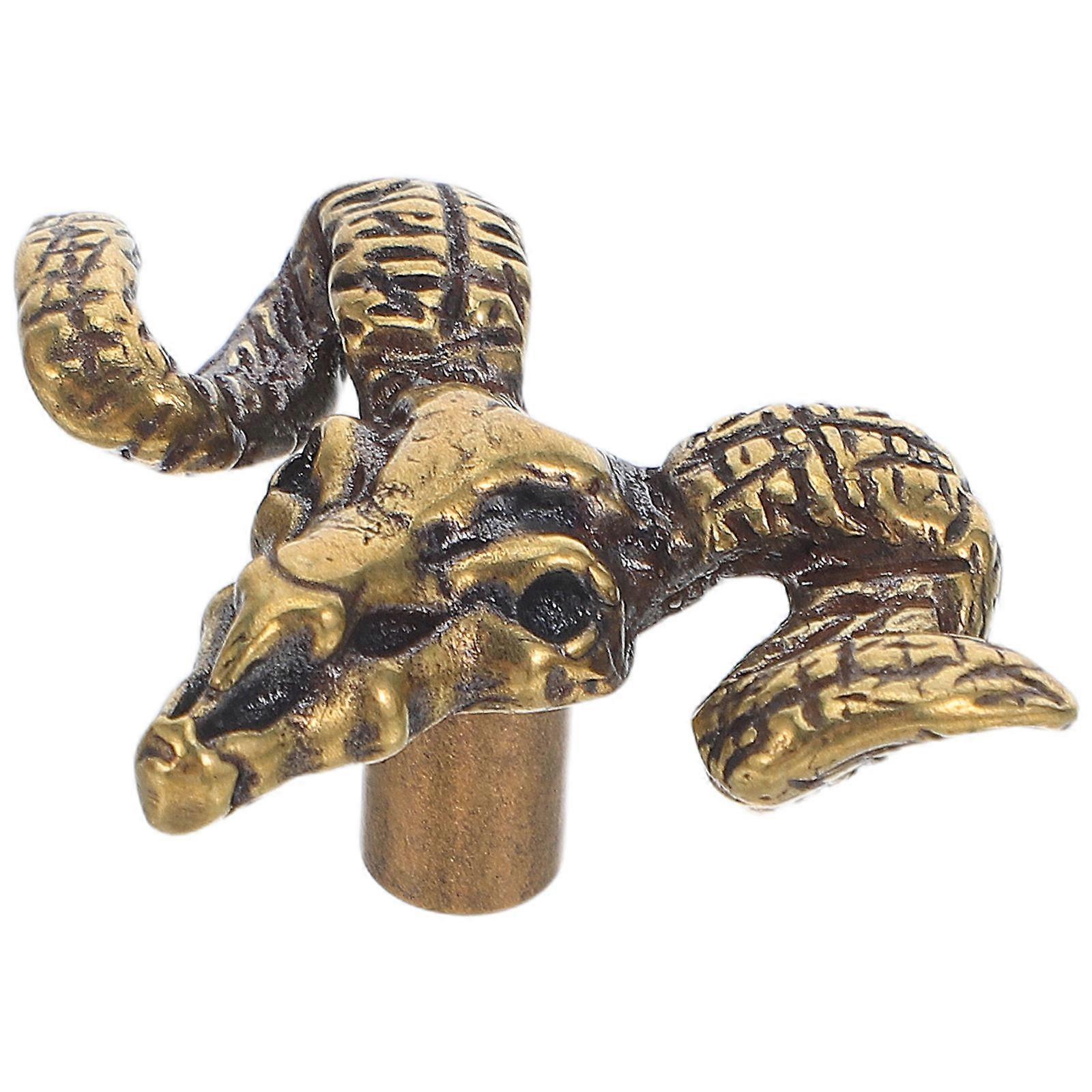 Cabinet Handle And Pulls Polished Brass Hardware Retro Style Door Handle For Cabinets Drawers Coffee 4.20X2.80X1.80CM Easy Maintenance 1Pack