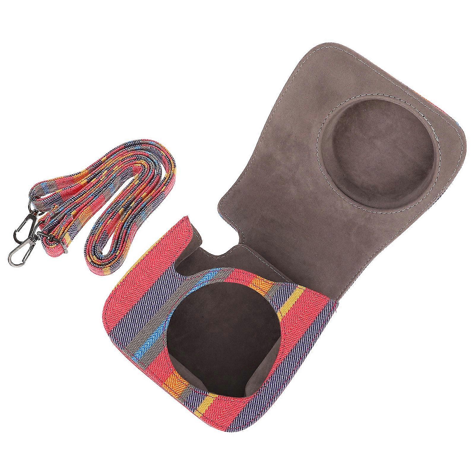 Adjustable Camera Bag Instant Camera Case Practical Design Imitation Microfiber Material 1Pc