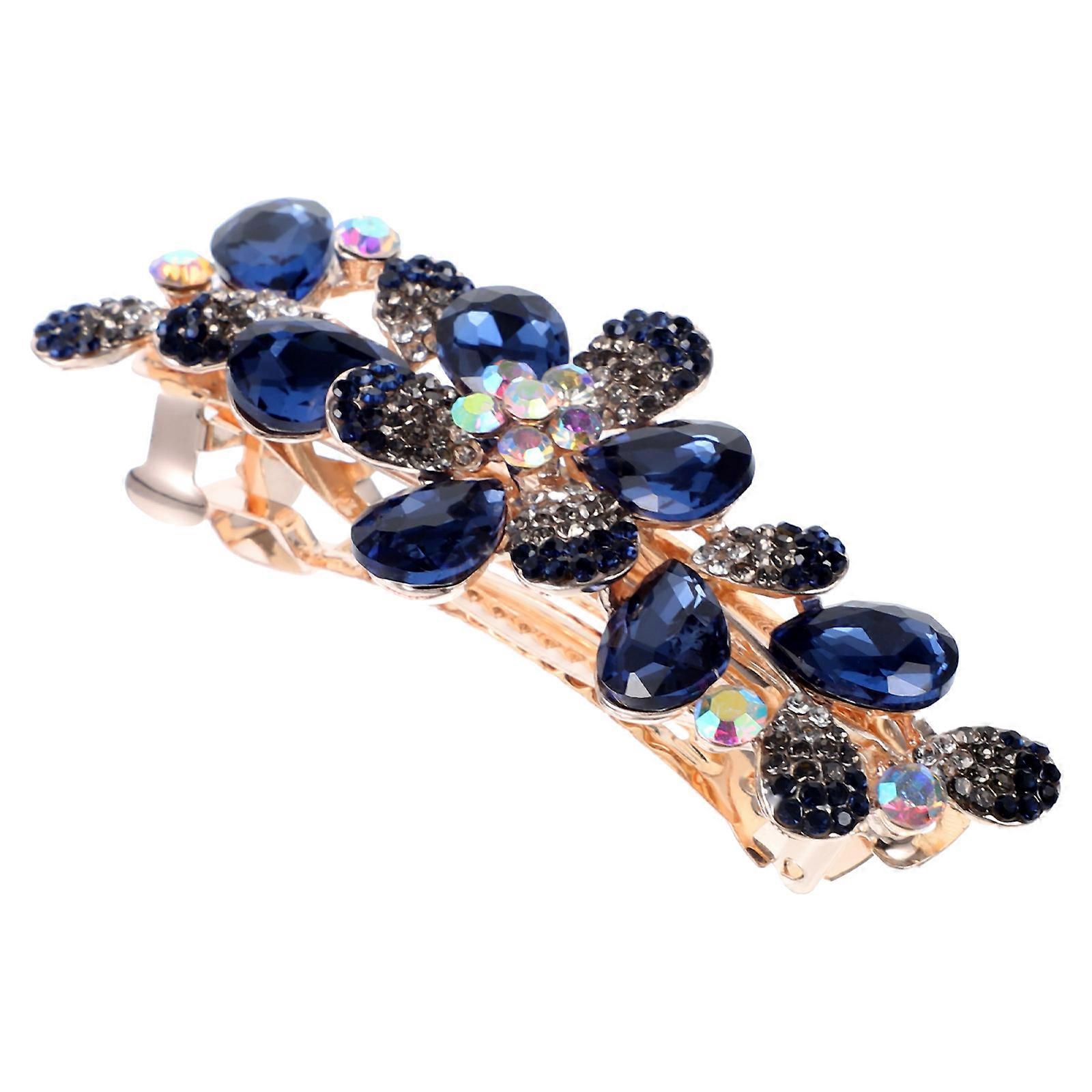 مشابك الشعر للفتيات تصميم زهرة مشبك الشعر المعدني 1Pack نمط أنيق مثالي للمرأة في عيد الحب