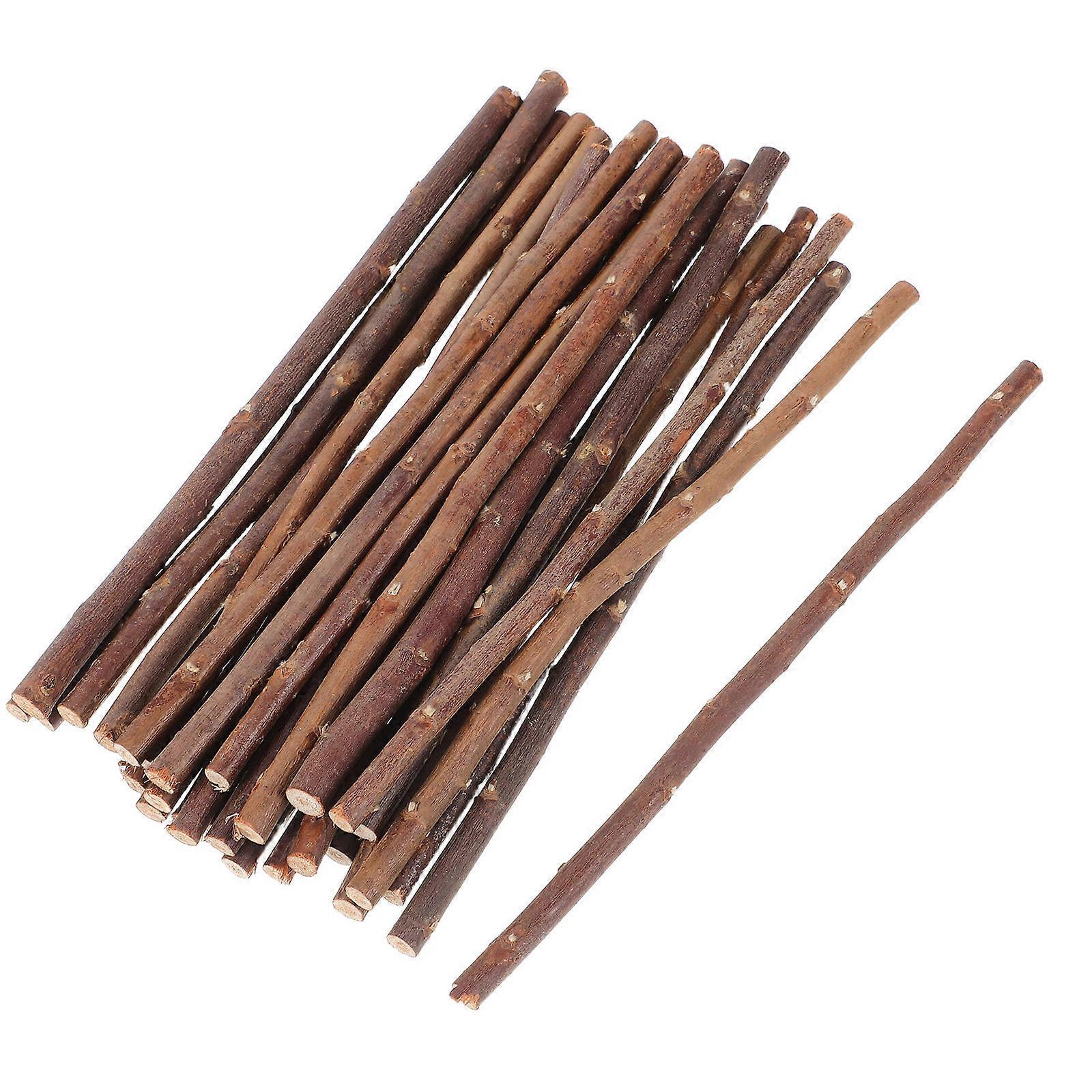 50Pcs Wood Craft Sticks For Handicraft Enthusiasts Artistic Projects Home Decor Natural Material