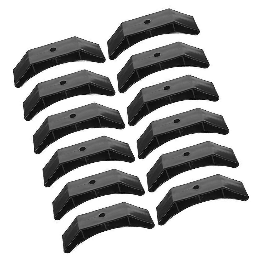 12PCS Dumbbell Holder Stand Black Gym Storage Rack for Weights Made of PP Lightweight and Stable