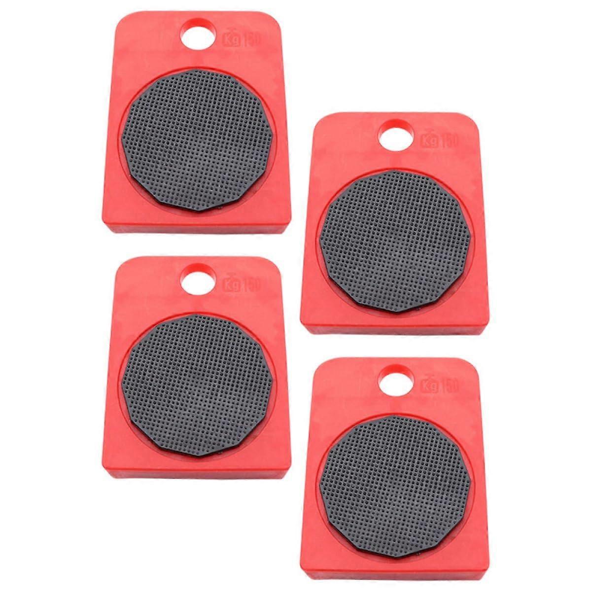 Furniture Gliders 4-Piece Modular Caster Wheels For Moving Fridges And Beds With Non-Slip Pads For Enhanced Stability