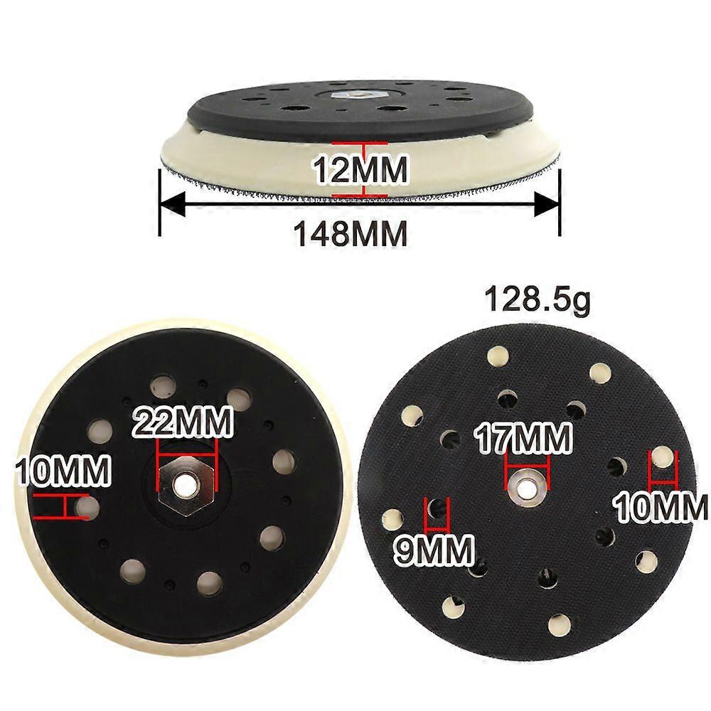 150mm Sanding Pad with 17 Holes Compatible with Makita BO6050 BO6050J