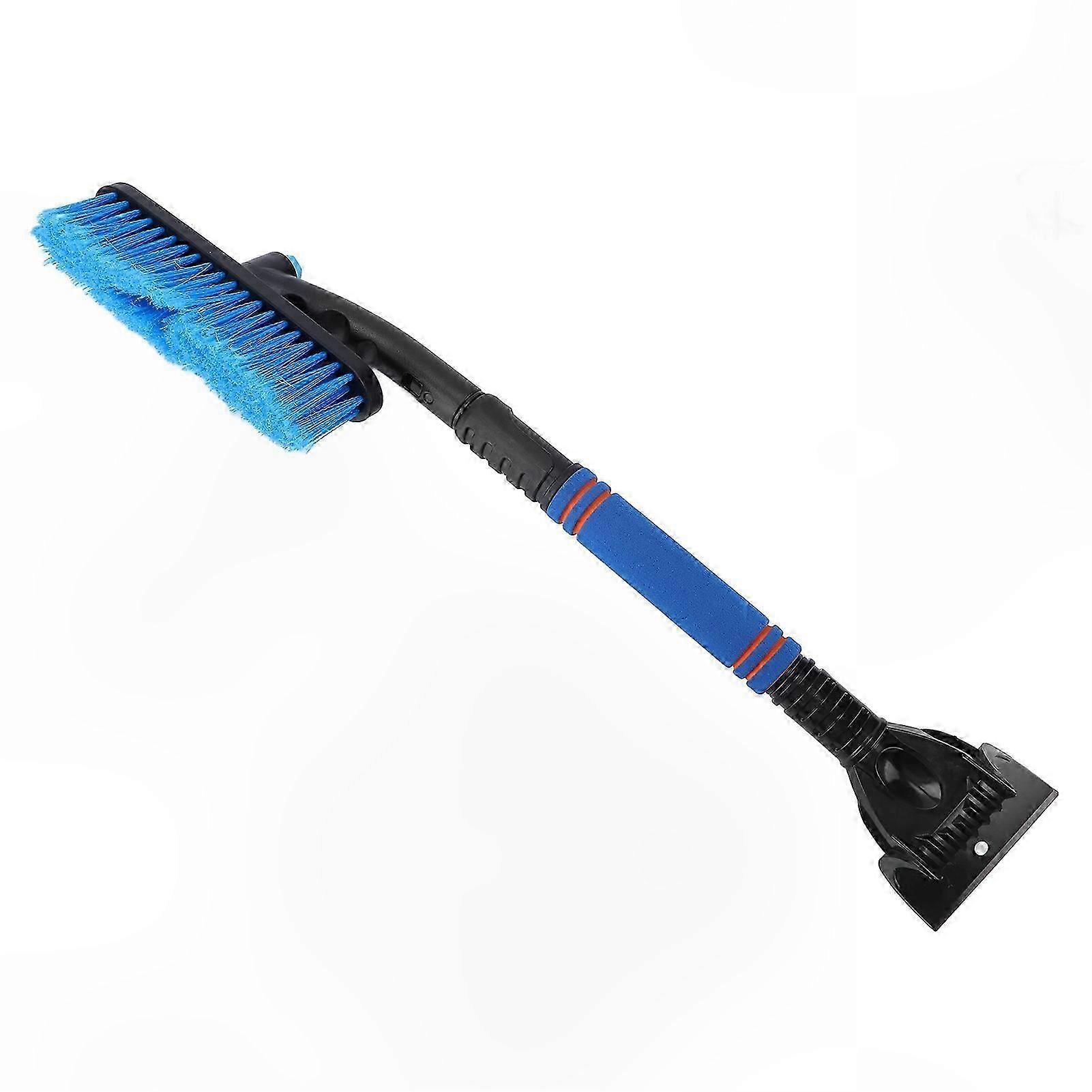Extendable 2-in-1 Snow Brush and Ice Scraper for SUVs, Trucks, 55-70cm, Detachable Design, Blue