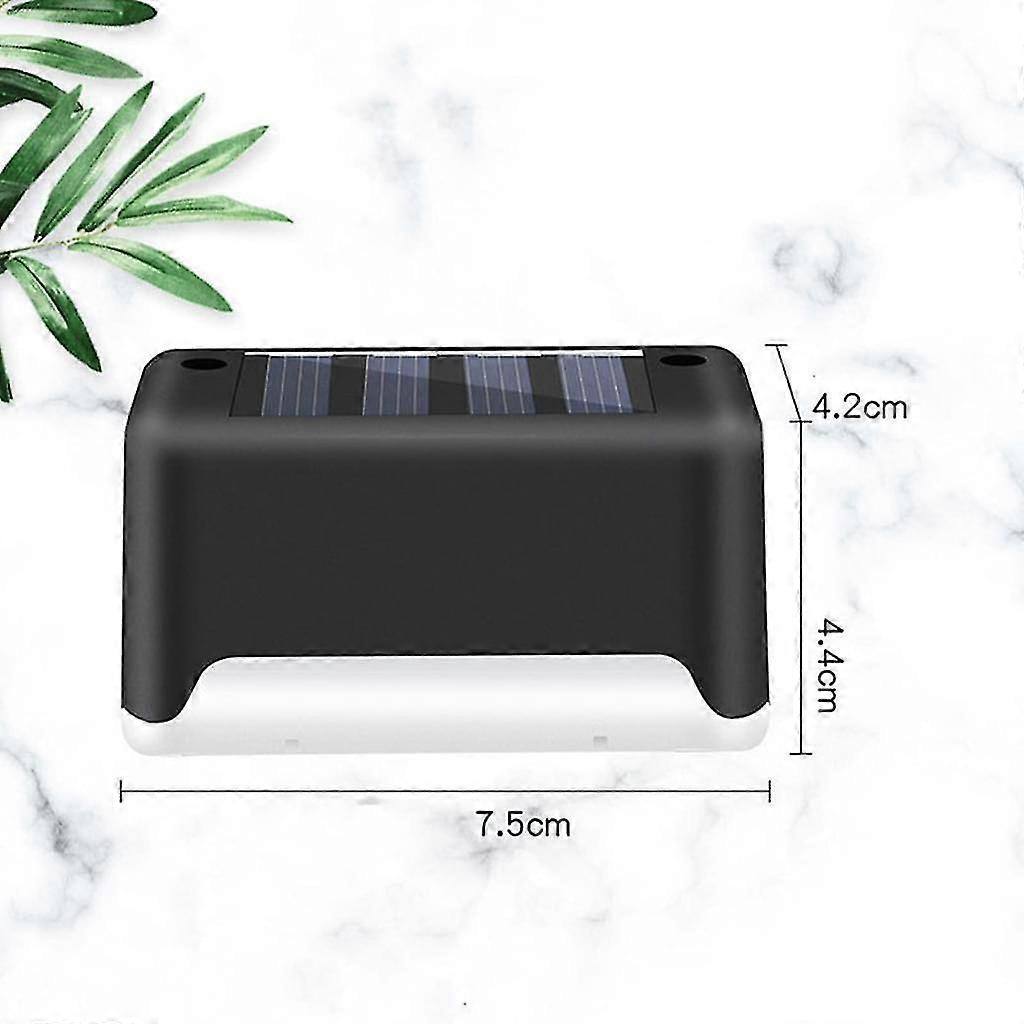 Black Solar Step Light - Outdoor Deck/Path Lamp (1-Set)