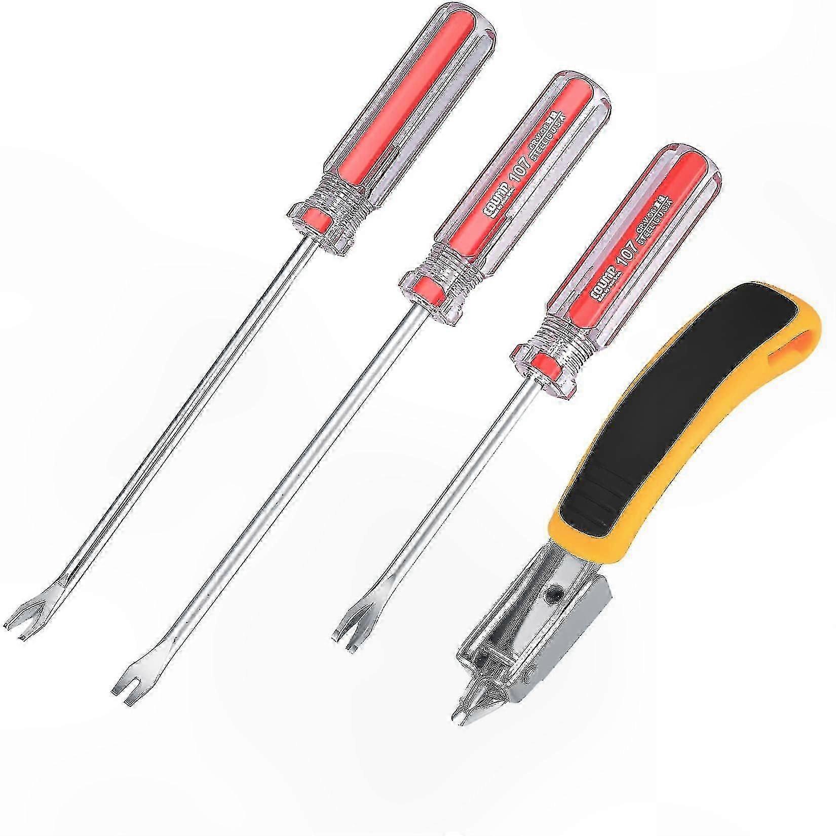 Heavy Duty Upholstery Tool Set for Removing Staples, Tacks, and Nails