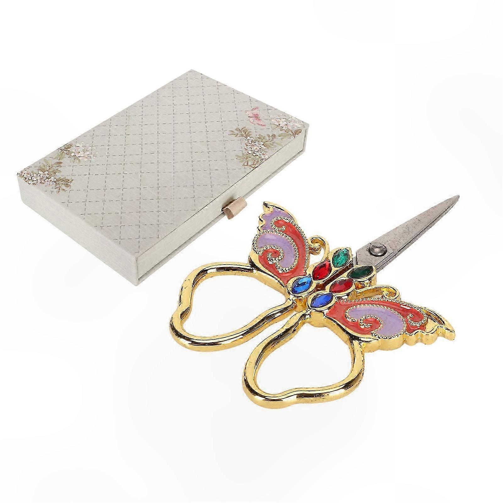 Crafting Scissors for Embroidery and Needlework with Durable Precision Design for Home Use