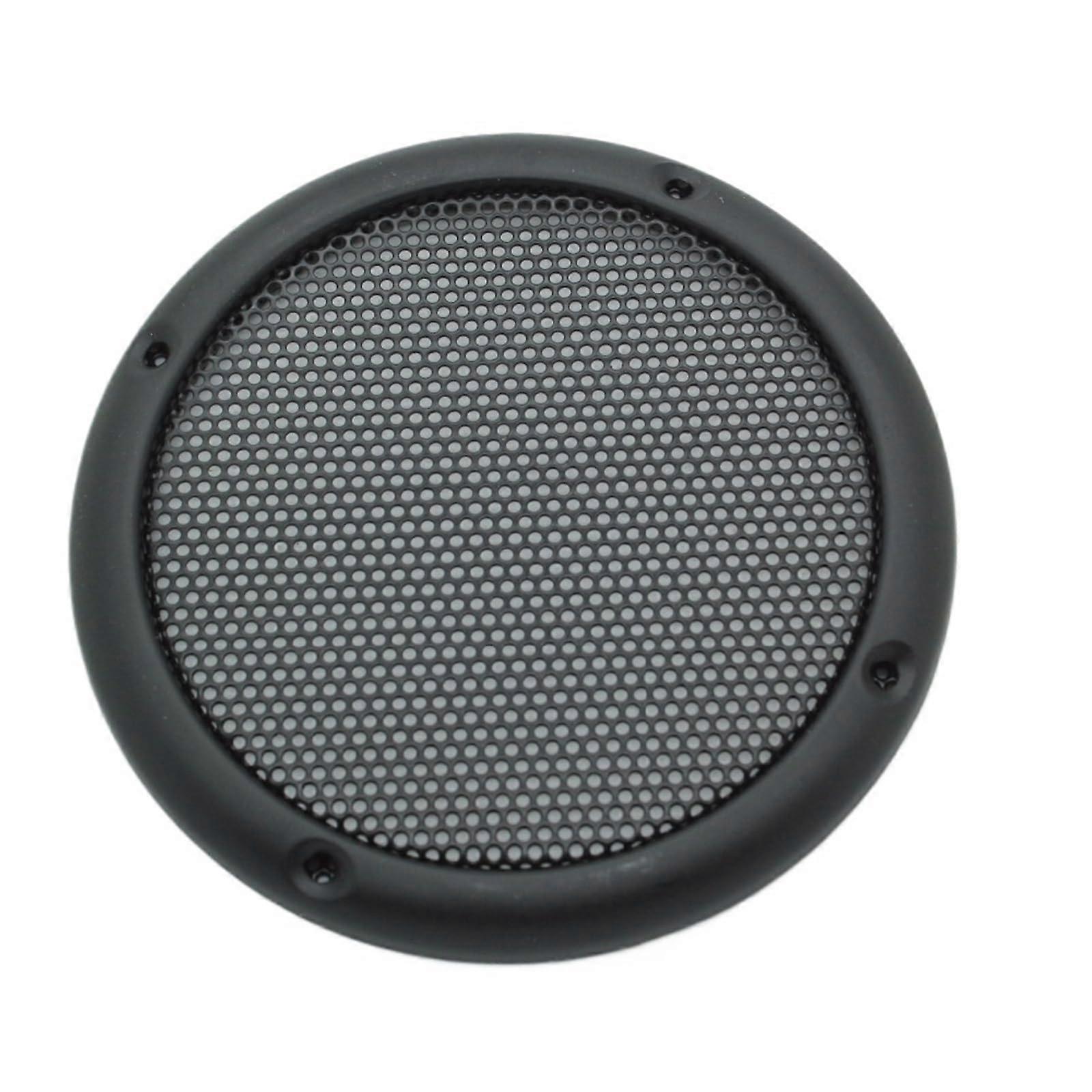 Black 3.5 Inch Heavy Duty Steel Cover for Audio Subwoofer Speaker, Durable Material, Compatible with 3.5" Models