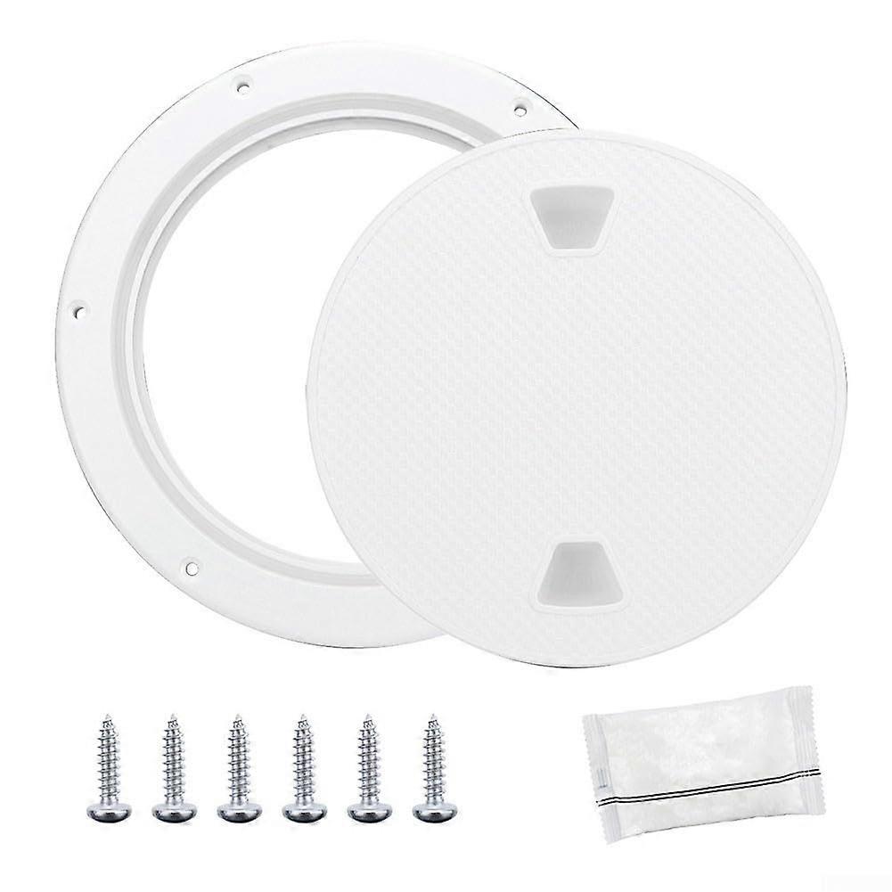 Non-Slip Round Inspection Hatch for Boats, Removable Cover, 20.3 cm in Diameter, Marine-Grade Compatibility