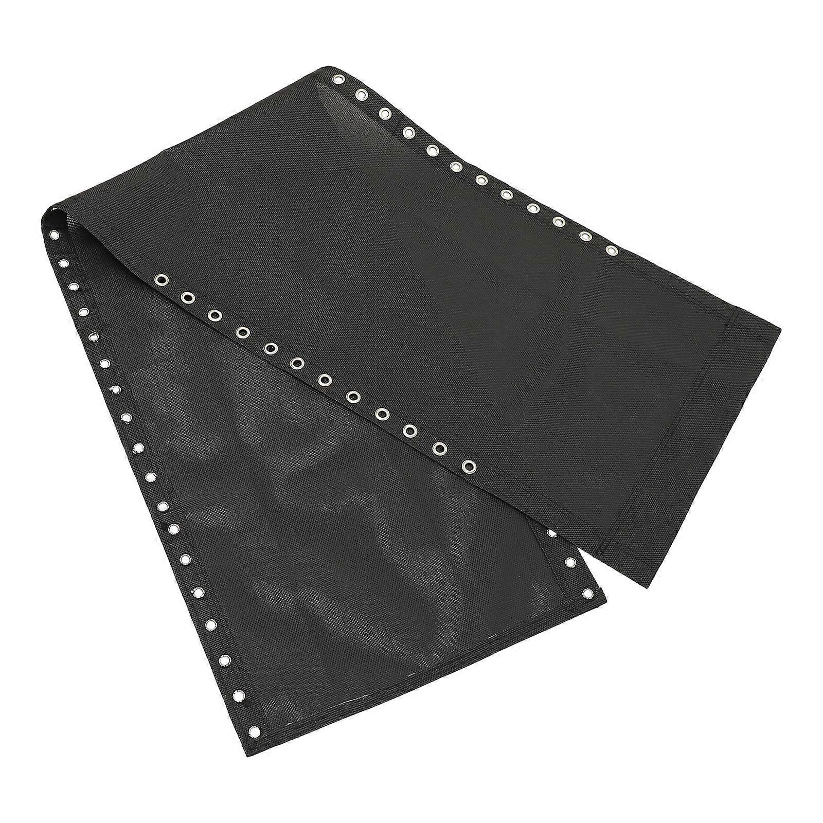 Replacement Canvas for Deck Chair Portable Beach Chair Accessory, Easy Install, Folding Recliner Repair, Includes Rope, Black, for Camping and