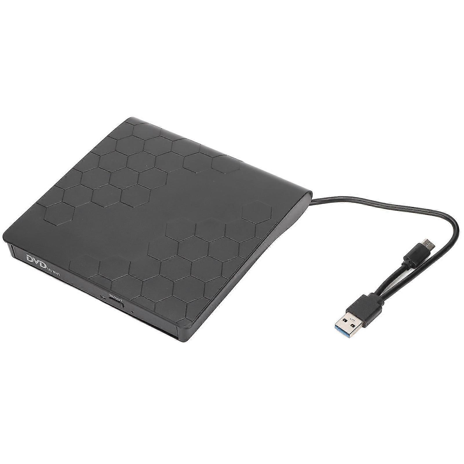 External CD/DVD Drive, Portable Ultra-Thin USB 3.0, Compatible with Macbook Pro
