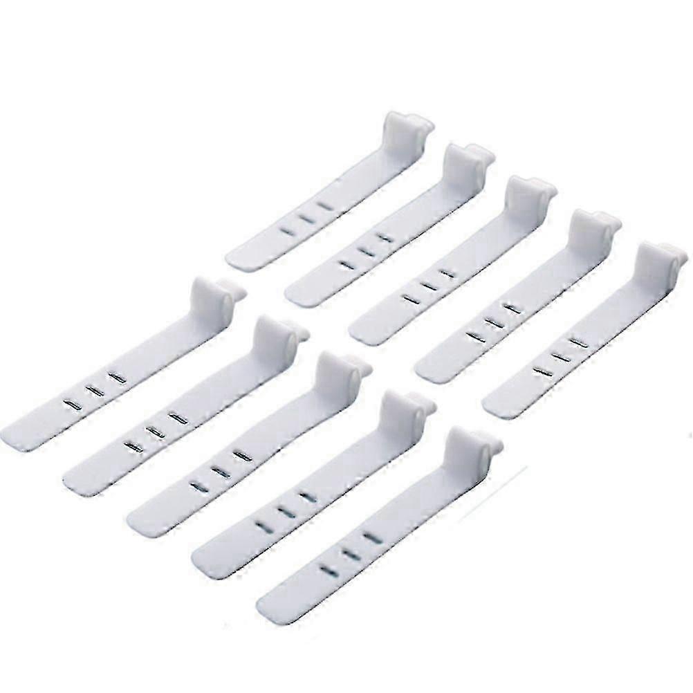 8 Grids Clear Plastic Cable Storage Box for Organizing Data Cables, Earrings, and Rings