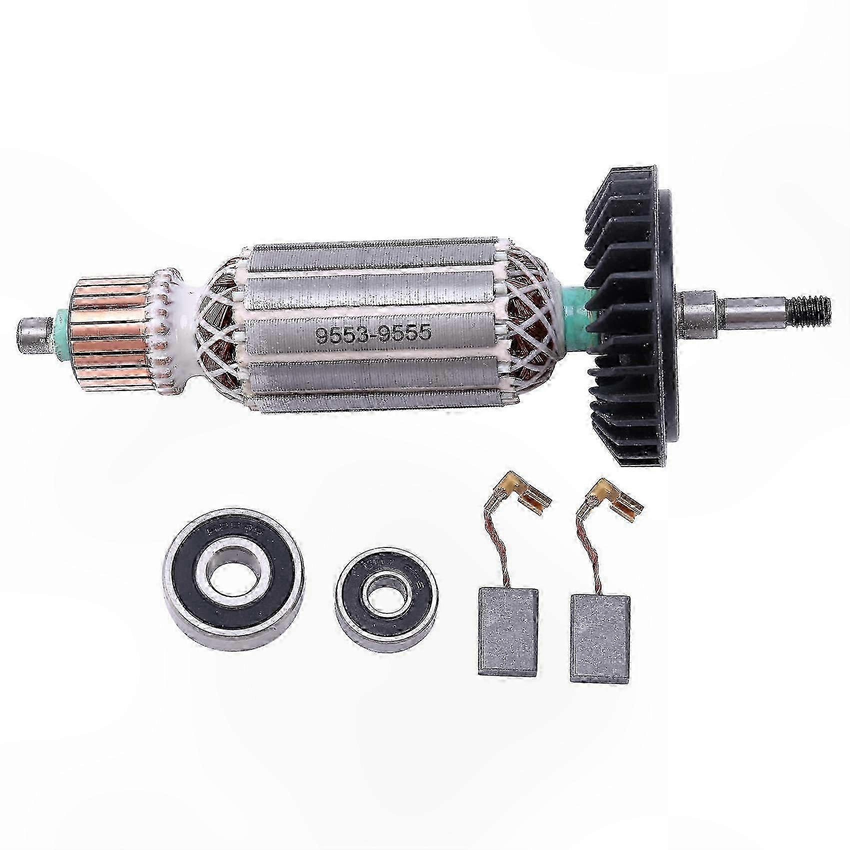 Angle Grinder Replacement Rotor with Bearing 607 for 9553 9555 Models Accessory Part