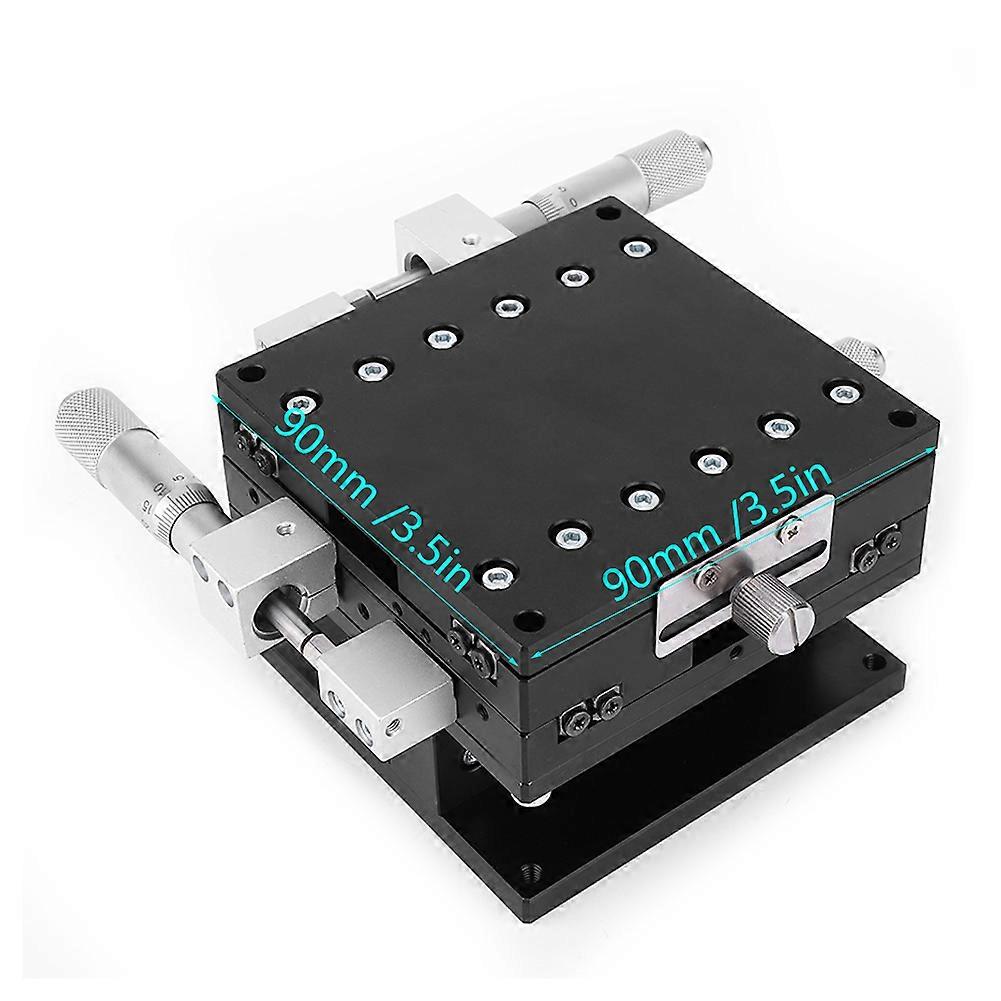 LD90-LM 90x90mm 3-Axes Linear Stage Platform Black Anodized