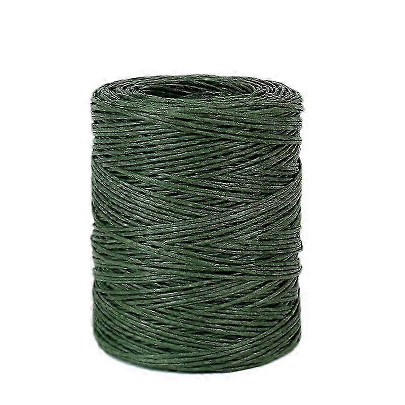 1.0Mm Green Floral Bind Wire Wrap Twine Handmade Iron Wire Paper Rattan for (Length: 210M)