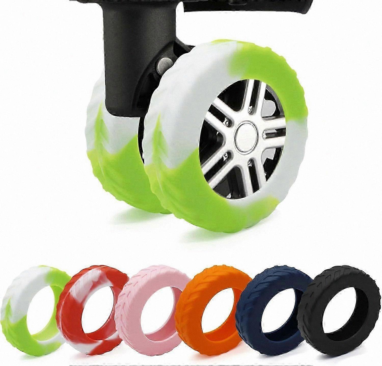 Black Wheel Guards for Luggage Compartments, 8-Pack, Dustproof, Scratchproof, Noise-Reducing Protection Solution