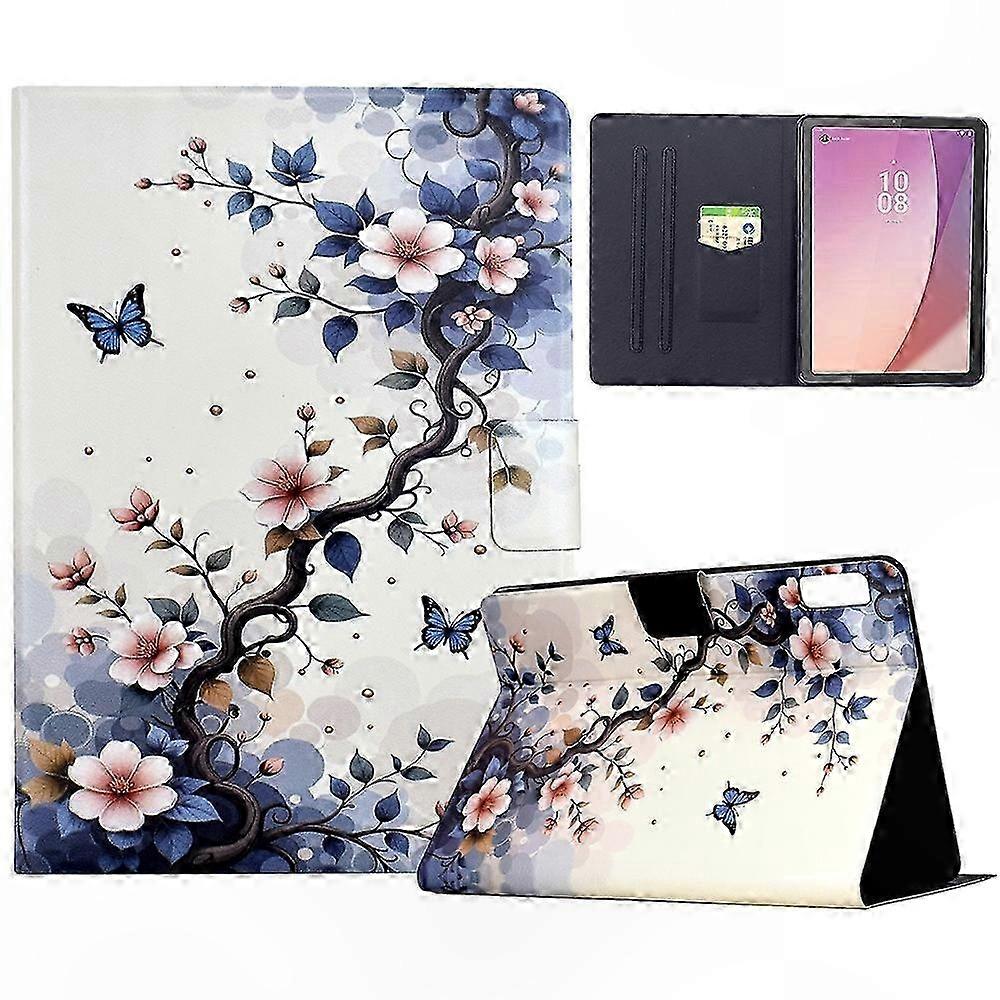 Leather Stand Cover with Auto Wake/Sleep Function and Pattern Design for 9-inch Tablets