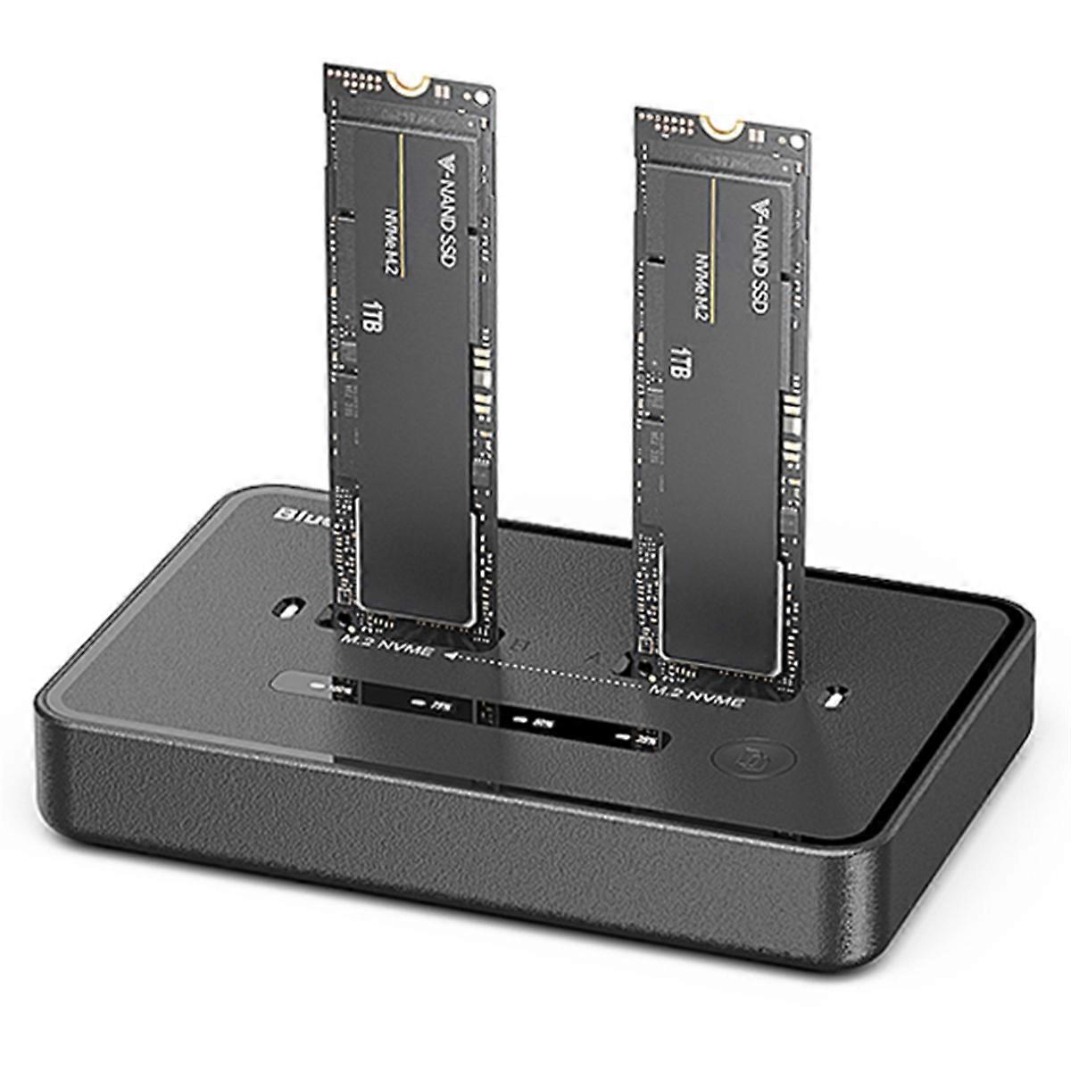 Dual-Bay M.2 NVME SSD Clone Docking Station (EU)