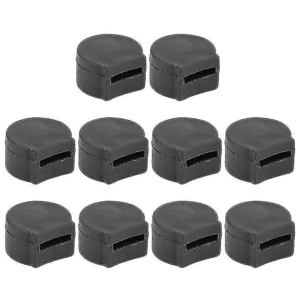 10pcs Black Rubber Saxophone Thumb Rest, Sax Finger Cushion Pad, Saxophone Protector Accessory