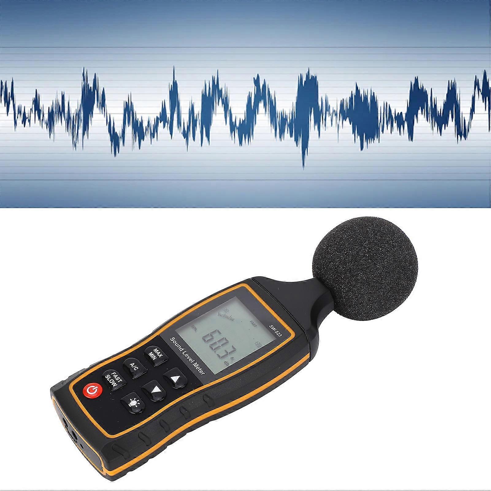 Handheld Digital Sound Level Meter 30-130dB ±1.5dB Accuracy