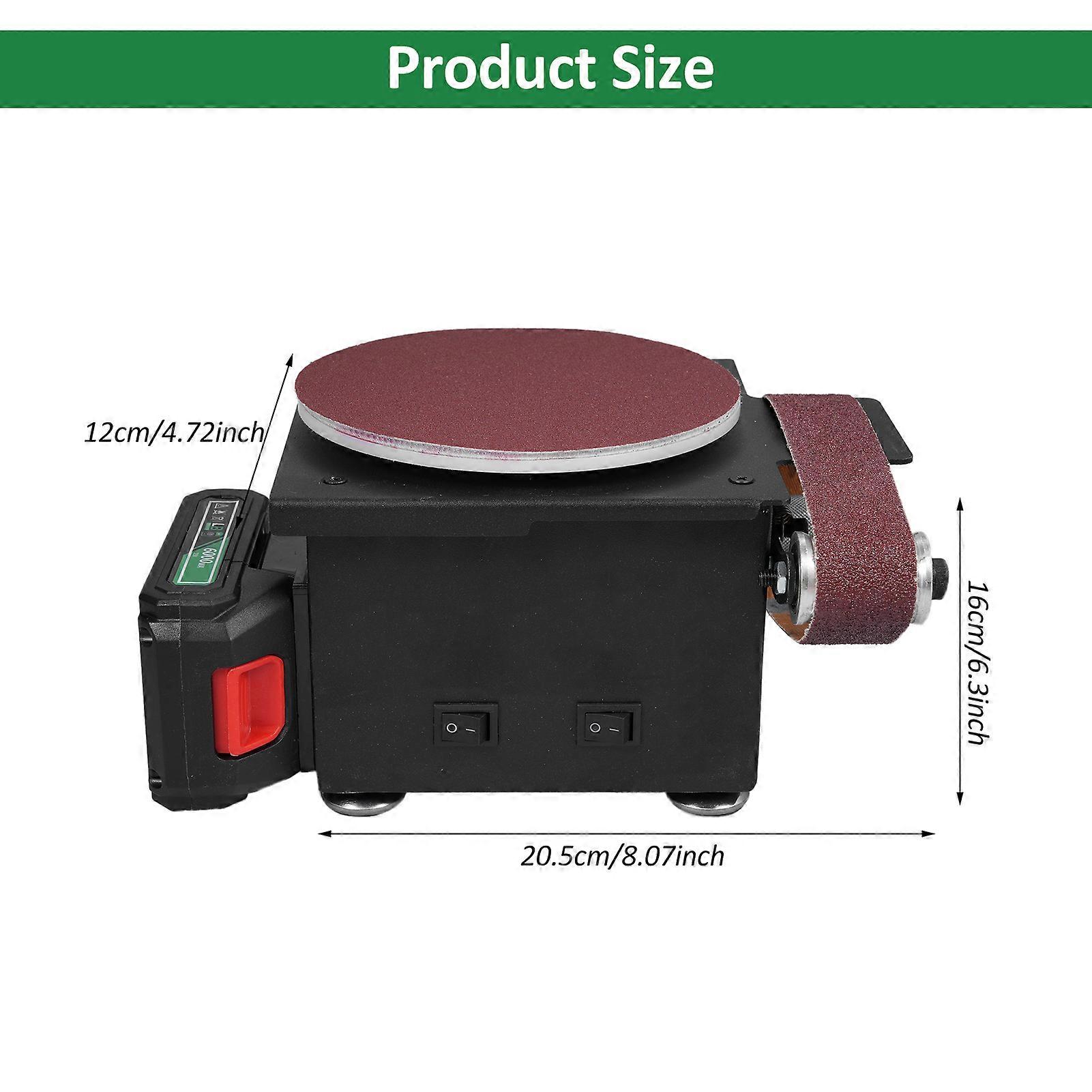 6000WA 6" Lithium Battery Mini Grinder Sander Combo, Portable