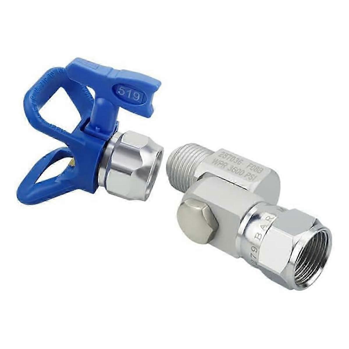 287036 Joint pivotant de peinture airless avec filetage 235486 7/8 pouces rotation à 180 degrés, conception de nettoyage