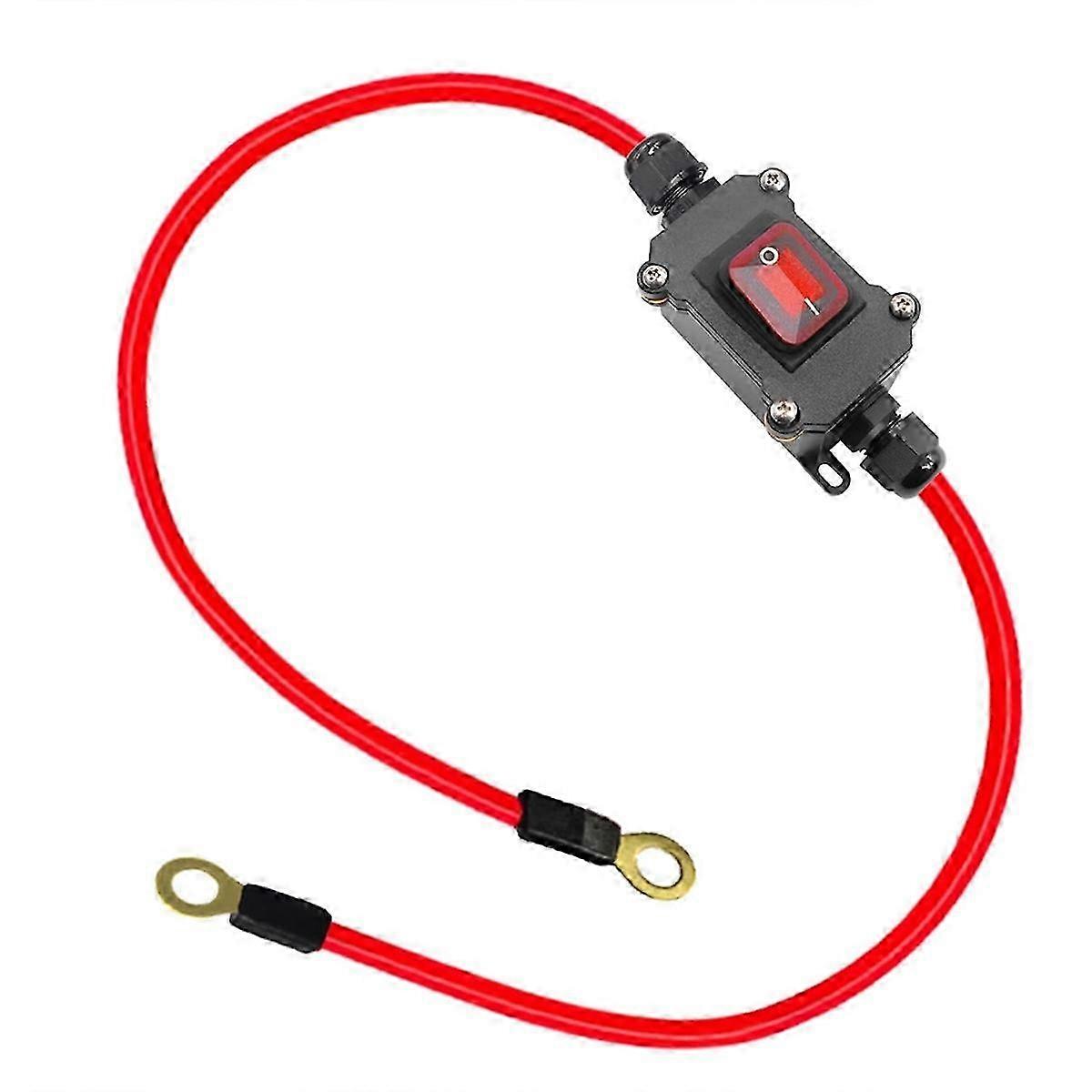 DC12V Inline Wire Switch DC12-24V DPST Dual Side Wiring Switch 25A IP67 with on/Off Quick Connect/Disconnect Switch Edition 0917