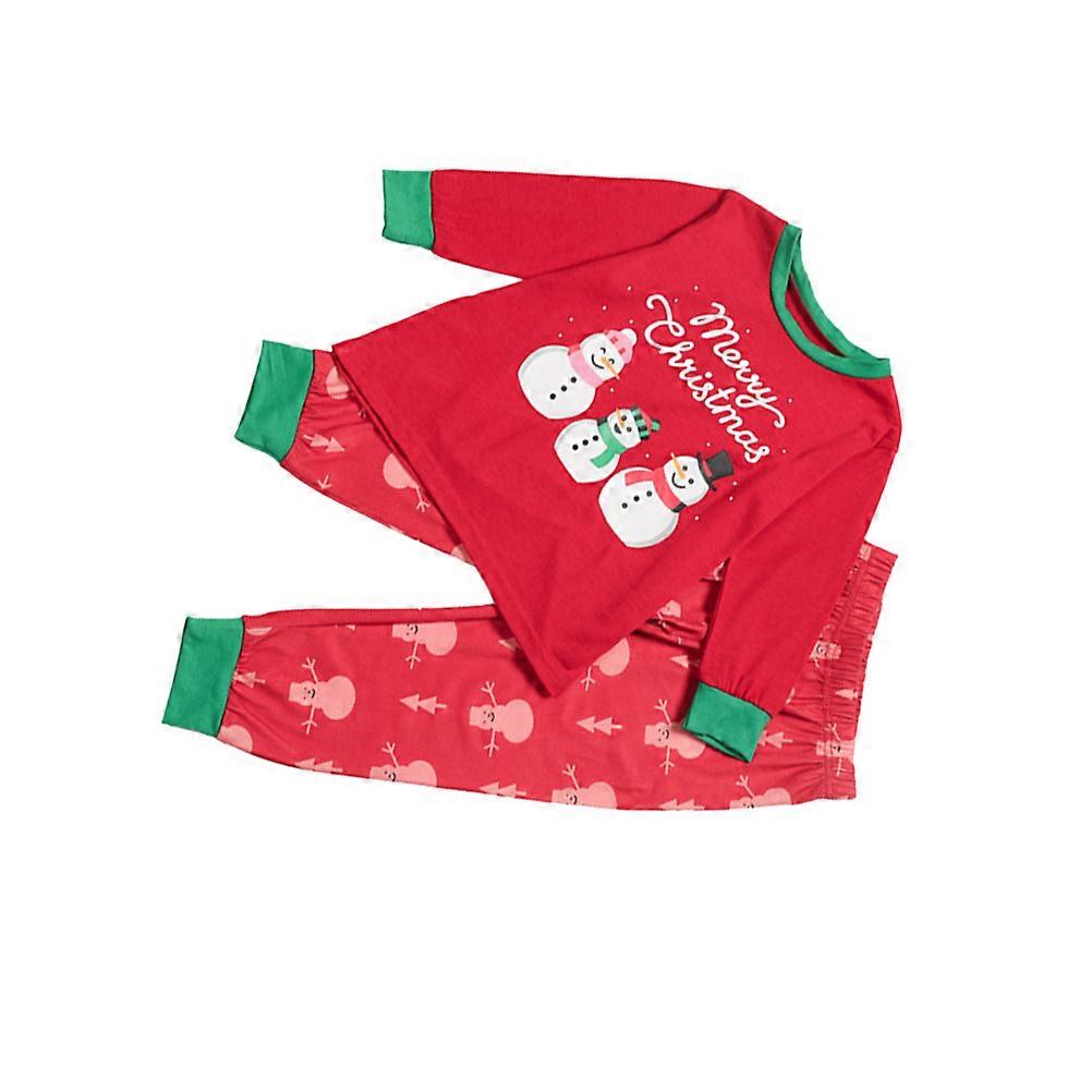 Snowman Costume Clothing Winter Season Red 1 Set
