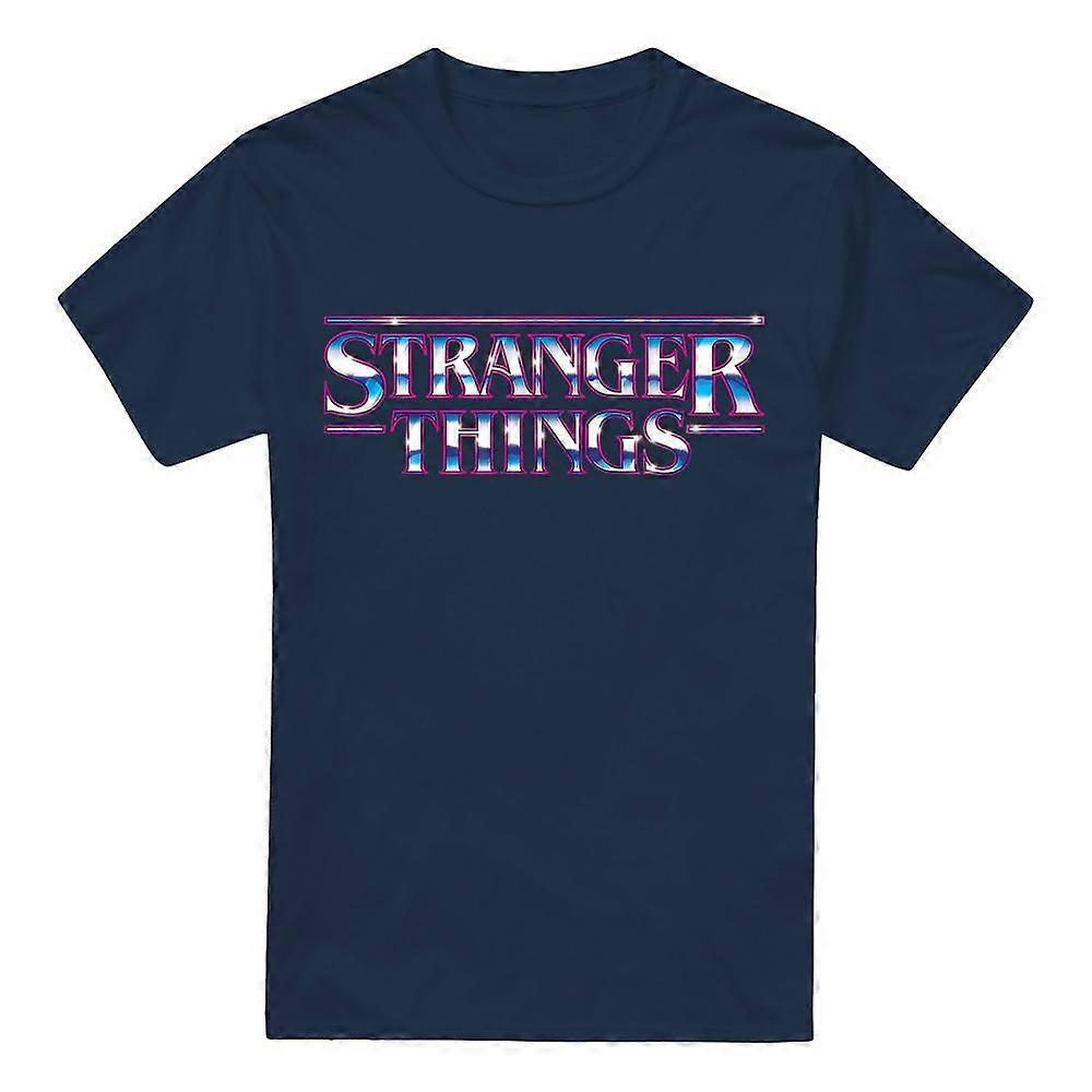 Pánské tričko Stranger Things s kovovým logem