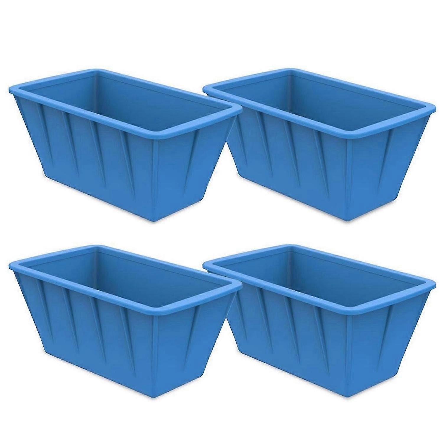 Extra Large Ice-Cube Molds 4Pack Silicone Ice Block Molds Blue