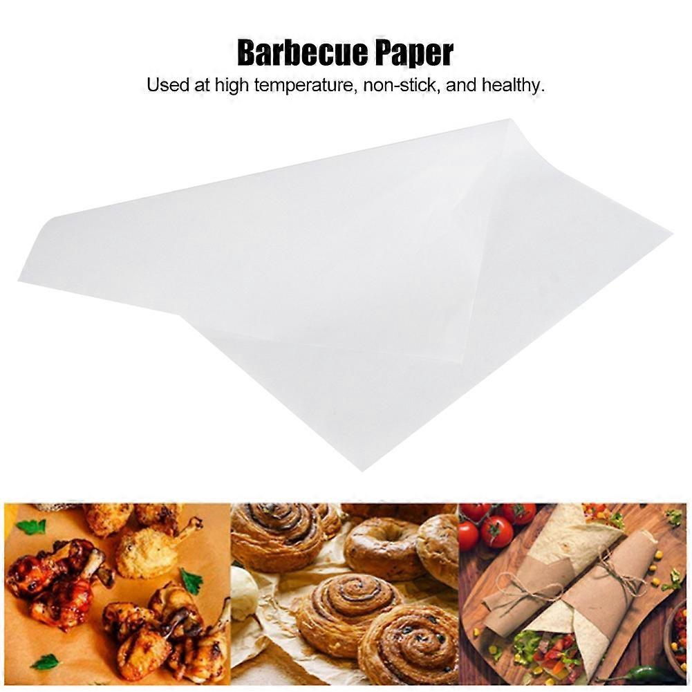 100Pcs Non-Stick Silicone Parchment Baking Sheets 30x40cm White