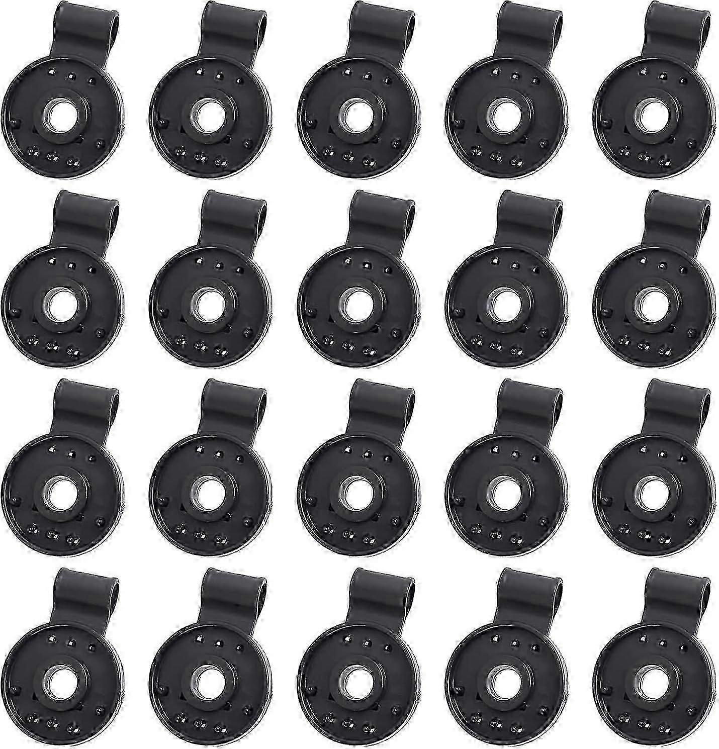 20 Shade Cloth Plastic Clips, Round Plastic Black Clips for Shade Netting, Garden Shade Cloth, Sun Shade Net, Anti Bird Netting, Greenhouse Film Sh