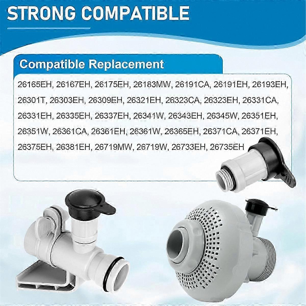 Air Jet Valve and Cap for Above Ground Pools with Intex Compatibility