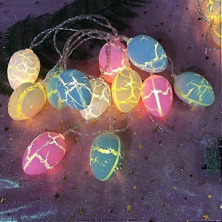 Egg Light Transparent Lanterns Easter 3V Crack Pattern Decoration 2025