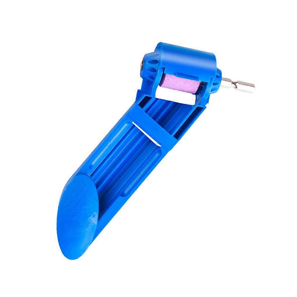 Step Drill Bit Grinding Wheel Angle Polish Mini Sharpener Portable Sharpening Plastic Construction Milling Hand Blue