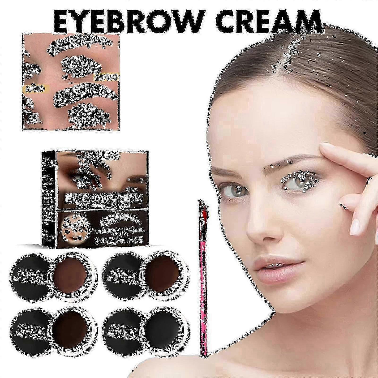 Eyebrow Tinting Cream Is Smooth, Colorfast And Waterproof For Long-lasting, Natural-looking