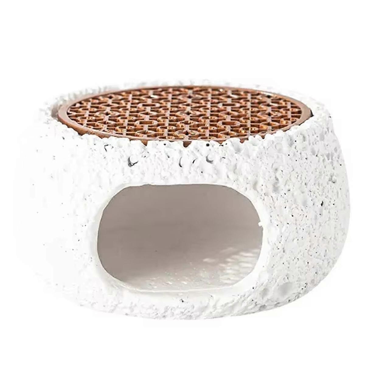 Artistic Rock Material Round Plate for Candle Heating,Insulation Base for Kitchen & Dining Room,Household Tableware B