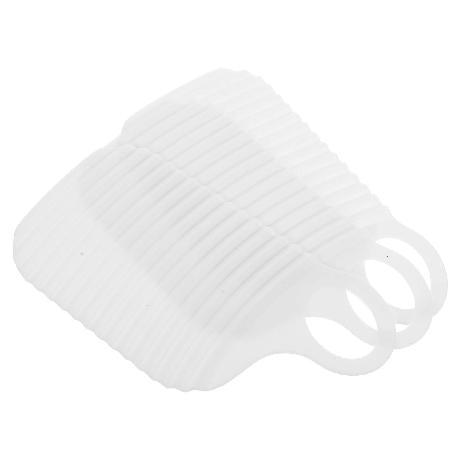 Compact Mini Washboard Laundry Board for Hand Washing 3Pcs White Plastic