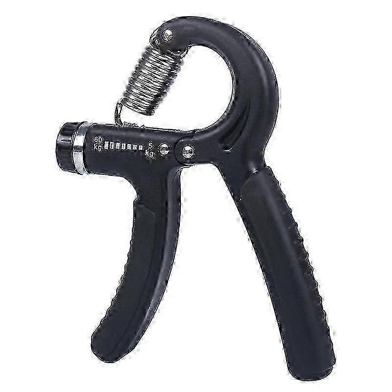 Grip Strengthener Set, 1-piece Drawstring Pouch, R-type Adjustable 5-60kg Resistance, Smart Counting Finger Hand Exerciser
